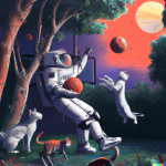 DALL·E 2022-10-03 16.23.06 - an astronaut playing basketball with cats in garden, digital art-...png